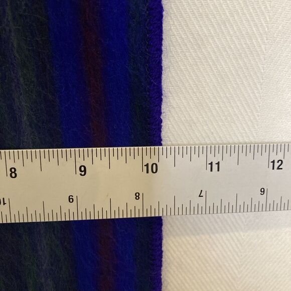 Armor A La Vida Alpaca Wool Blend Scarf Unisex Blue Grey Black 10” X 78” - Picture 4 of 8